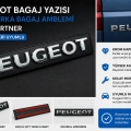 Peugeot Bagaj Yazısı Krom Arka Bagaj 307 Partner 2001 ve Üzeri Uyumlu