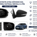 Polo Sol Ayna Gövdesi Elektrikli Isıtmalı Sinyalli 6 Pin 2G1857507N 2017-2021