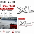 Toyota Corolla AE101 XLI Bagaj Yazısı Krom Arka Bagaj Amblemi 1992-1997 Uyumlu