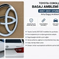 Toyota Corolla Bagaj Amblemi Krom 2007-2021 Uyumlu