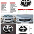 Toyota Corolla Ön Panjur Amblemi Krom Logo 2007-2012 Uyumlu