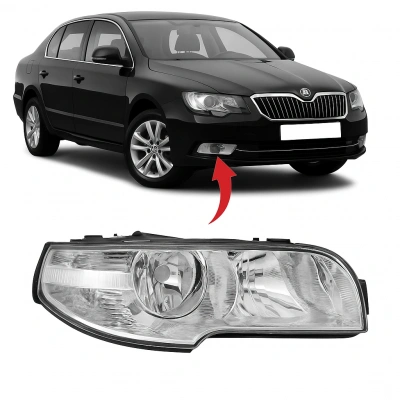 SİS FARI SOL ( BEYAZ ) SÜPERB 2008-2013 3T0941701