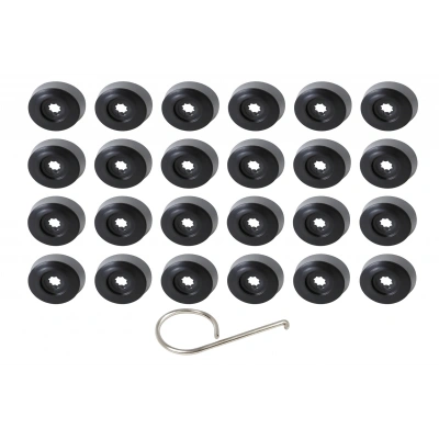 4M0601173C BİJON KAPAGI SİYAH 16 AD NORMAL+4 AD ŞİFRELİ AUDİ VE SEAT