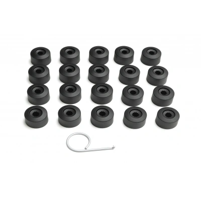 6J0601173B BİJON KAPAK SETİ SİYAH 16 NORMAL +4 ŞİFRELİ SEAT VE AUDİ