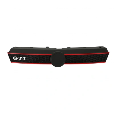 ÖN PANJUR ÇİFT KIRMIZI ÇİZGİLİ SATEN SİYAH+GTI YAZI+ POLO 2010-2014 6R0853651R QWD