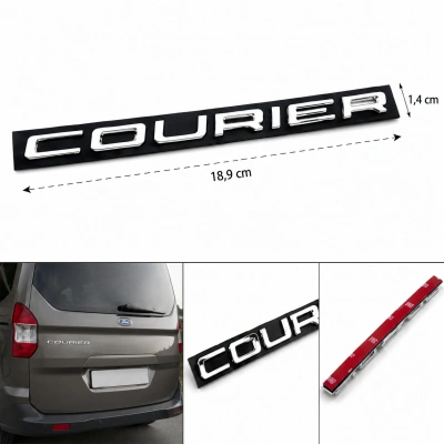 Ford Tourneo Courier Bagaj Yazısı Krom Arka Bagaj Amblemi Logo Uyumlu