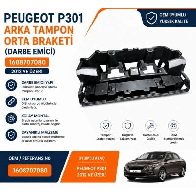 PEUGEOT P301 Arka Tampon Orta Braketi Darbe Emici 1608707080
