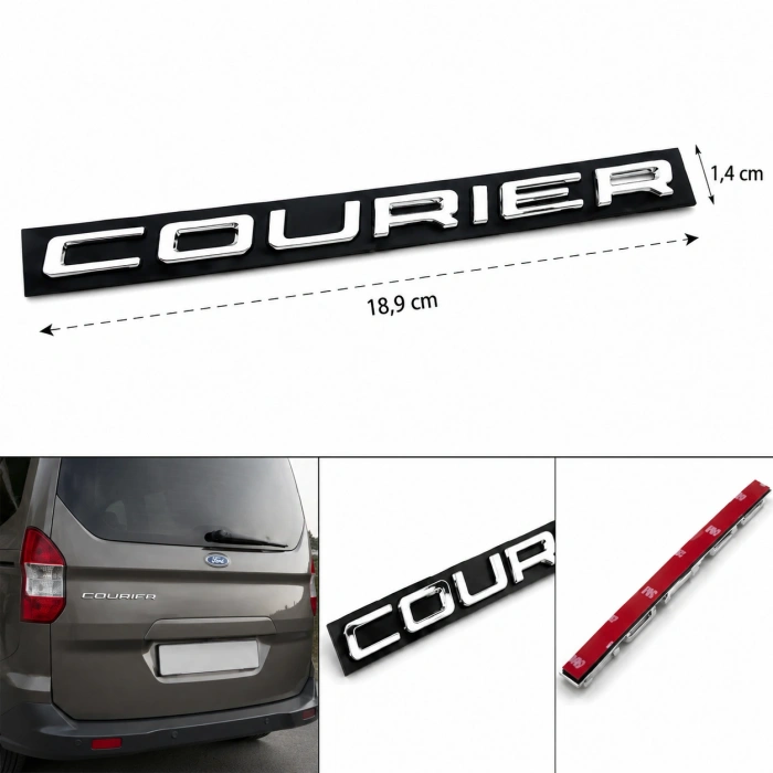 Ford Tourneo Courier Bagaj Yazısı Krom Arka Bagaj Amblemi Logo Uyumlu