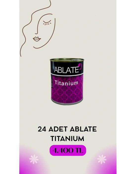 Ablate Konserve Ağda Titanyum Pudralı 24x800 ml