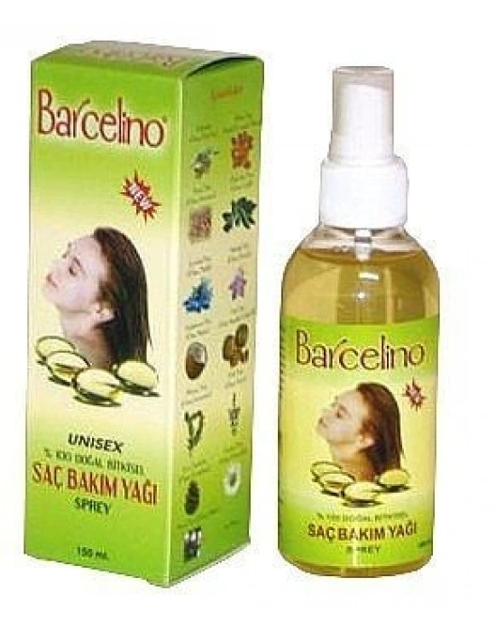 Barcelino Doğal Bitkisel Saç Bakım Yağı Unisex Sprey 150 ml.