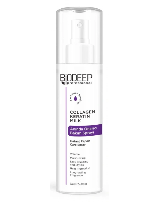 BİODEEP COLLAGEN&KERATİN ANINDA ONARICI BAKIM SPREYİ 200 ML