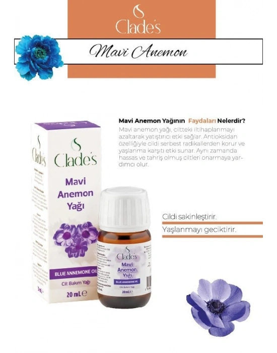 Clades  Mavi Anemon  Yağı 20 ml