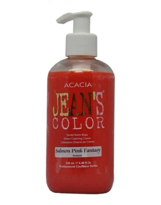 Jeans Color Su Bazlı Amonyaksız Saç Boyası (Somon Pembesi) 250 ml.