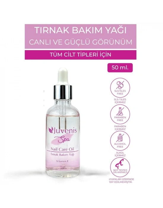Juvenis E Vitamini İçeren Güçlendirici Ve Nemlendirici Spa Etkili Tırnak Bakım Yağı 50ml