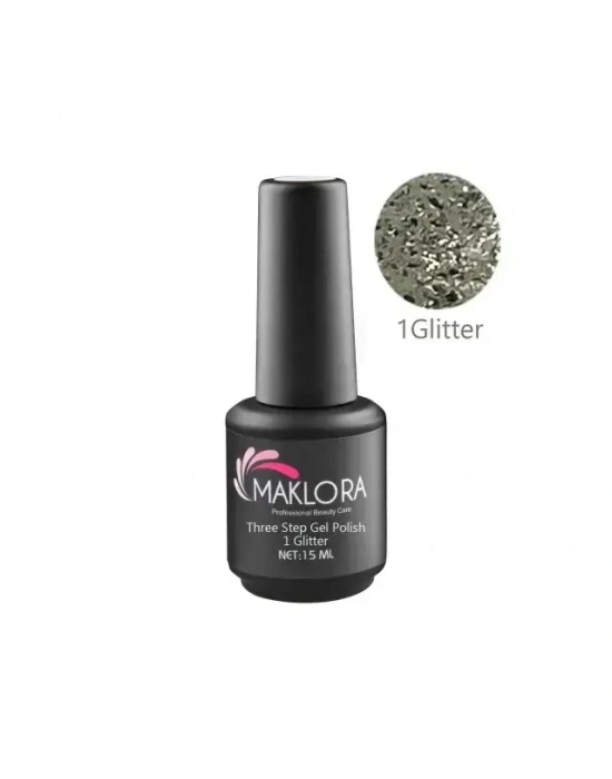 Maklora Three Step Kalıcı Oje Glitter 214 15 Ml