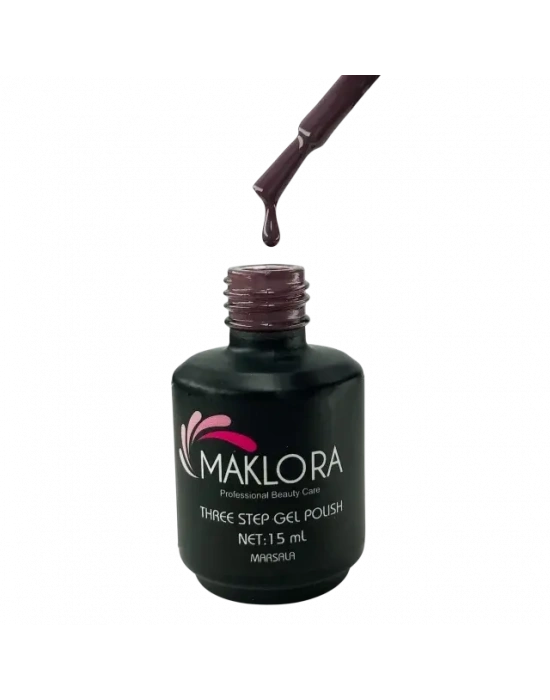 Maklora Three Step Kalıcı Oje Marsala No: 166 15 Ml