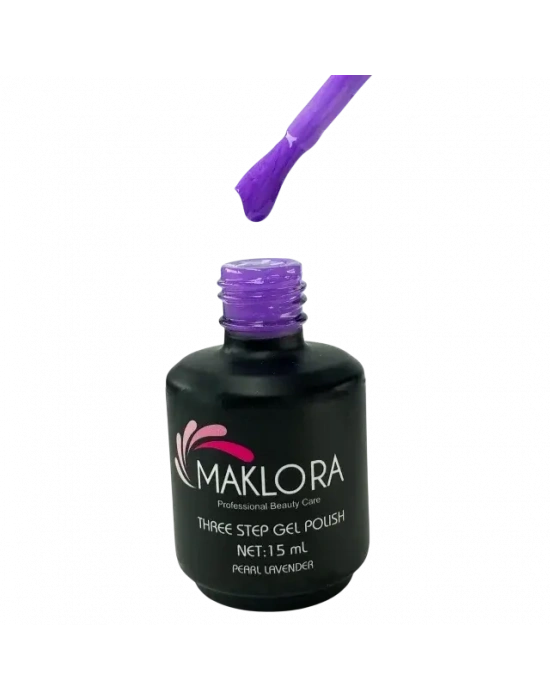 Maklora Three Step Kalıcı Oje Pearl lavender No: 355 15 Ml,