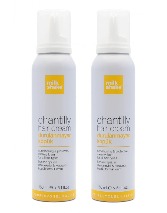 Milk Shake Nemlendirici Saç Köpüğü 2 Adet 150 ml - Chantilly Hair Cream
