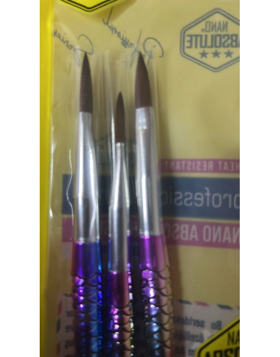 Nano Absolute 3 lü Tırnak Fırçası