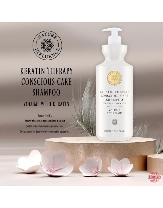 Nature Influence Keratin Therapy Conscious Care Shampoo 1000 ml