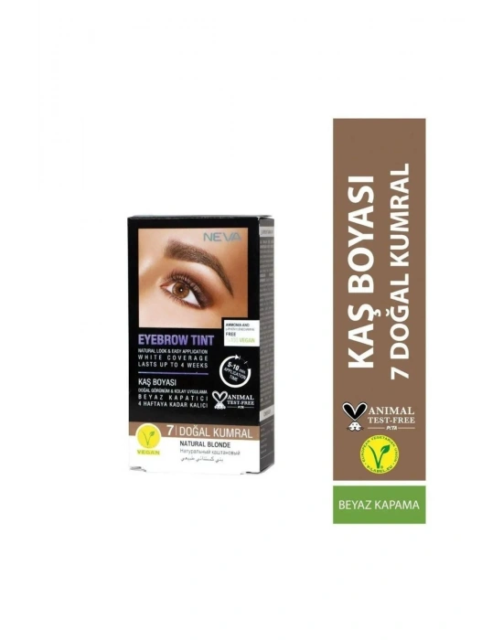 Neva Eyebrow Tint Vegan Kaş Boyası Seti 7 Doğal Kumral