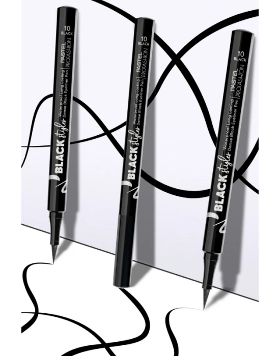 Pastel Black Styler Waterproof Eyeliner Pen - Eyeliner Kalemi 10 Black 1.1 ml
