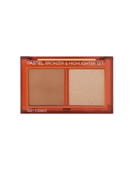Pastel Bronzer&Highlighter Set Sun Kissed - Bronzlaştırıcı Ve Aydınlatıcı 01 Natural Bronze & Soft Glow 2 x 4.3 g