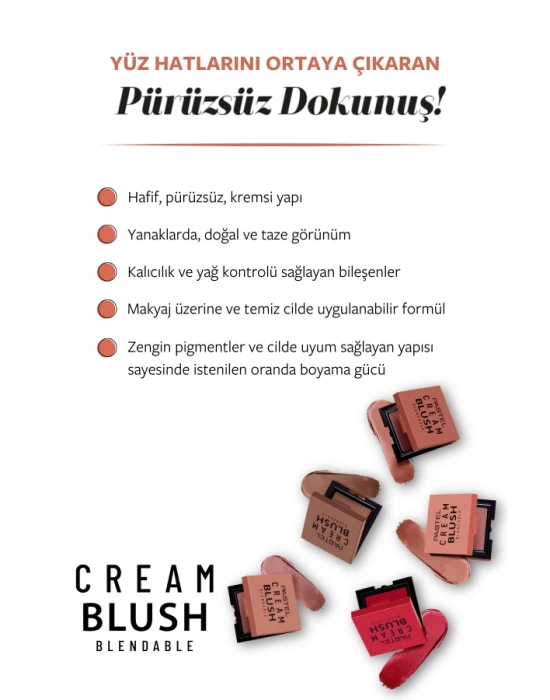 Pastel Cream Blush - Krem Allık 46