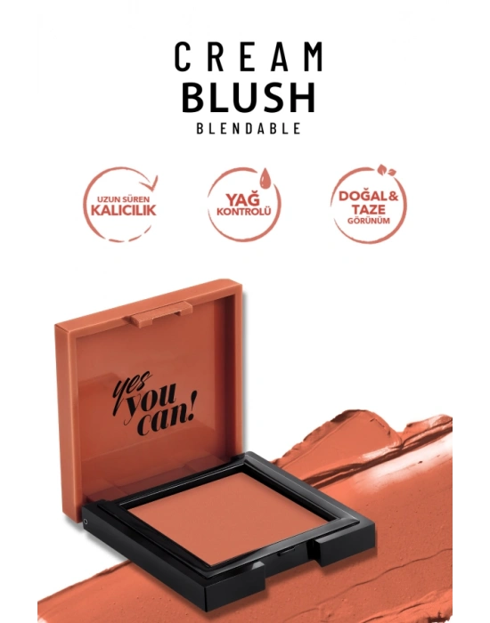 Pastel Cream Blush - Krem Allık 47 Peachy 3.6 g