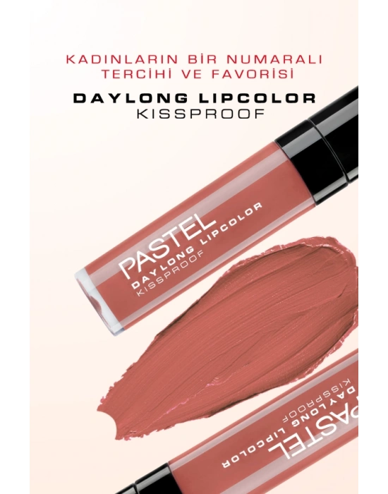 Pastel Daylong Lipcolor Kissproof - Likit Mat Ruj 46 - Açık Şeftali 7 ml