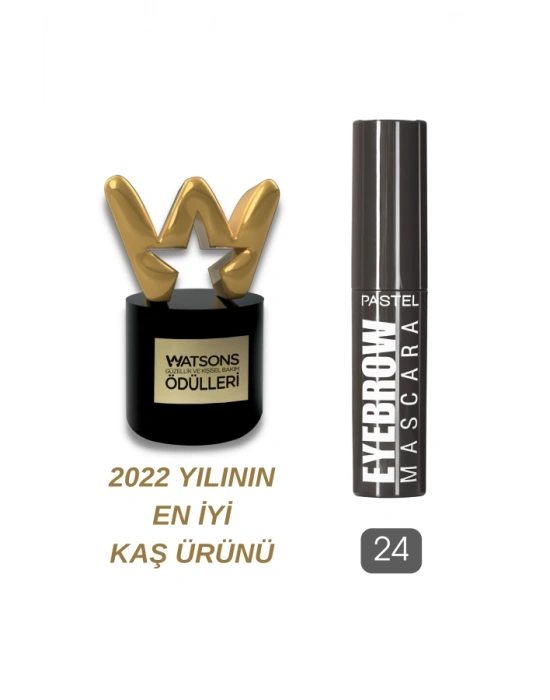 Pastel Eyebrow Mascara - Kaş Maskarası 24 Deep Brown 4.2 ml