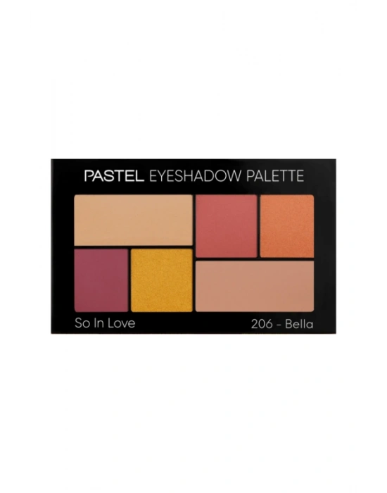 Pastel Eyeshadow Palette So In Love - Far Paleti 206 Bella 2 x 1.40 g 4 x 0.95 g