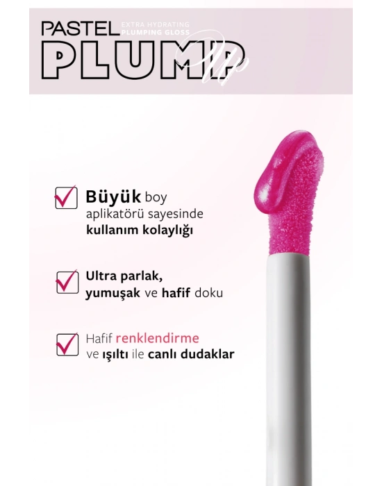 Pastel Plump Up 207 Mariposa Extra Hydrating Plumping Gloss - Dolgunlaştıran Dudak Parlatıcısı 5.3 ml
