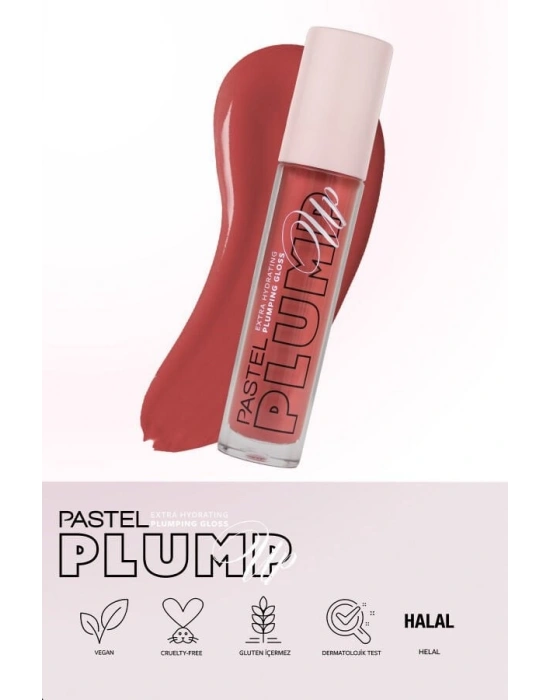 Pastel Plump Up 210 Peach Coral Extra Hydrating Plumping Gloss - Dolgunlaştıran Dudak Parlatıcısı 5.3 ml