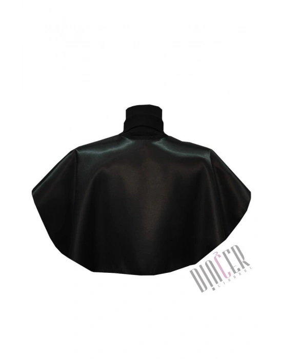 Saten Fön Penuarı Düz Siyah