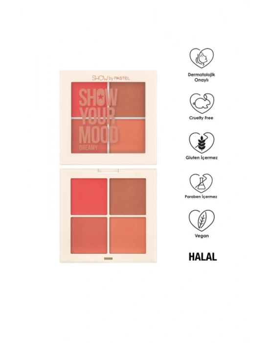 Show By Pastel Show Your Mood Blush Set - Allık Seti 442 Dreamy 4 x 4.3 g