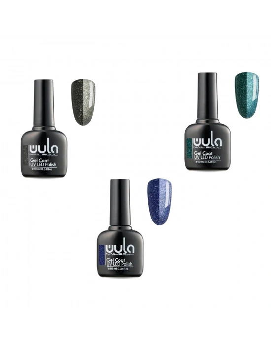 Wula Nailsoul Lunar Shine Kalıcı Oje Seti 3 Parça 10 ML (Ton 713 - Ton 712 - Ton 711)