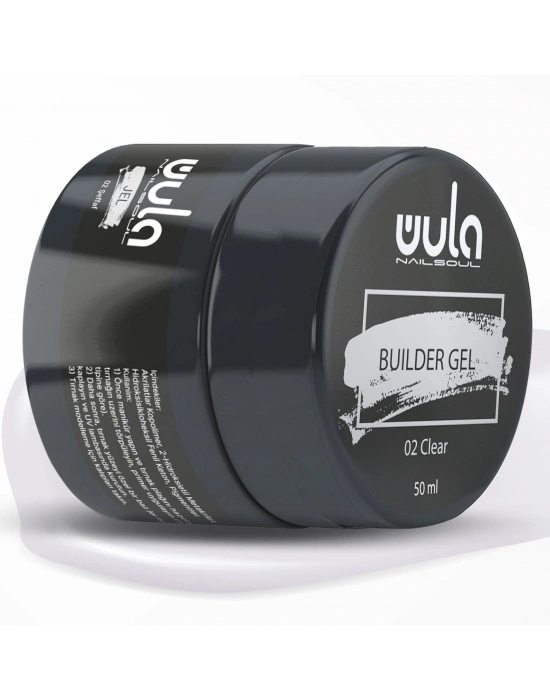 Wula Nailsoul Protez Tırnak Jeli Builder 50ml Clear 02