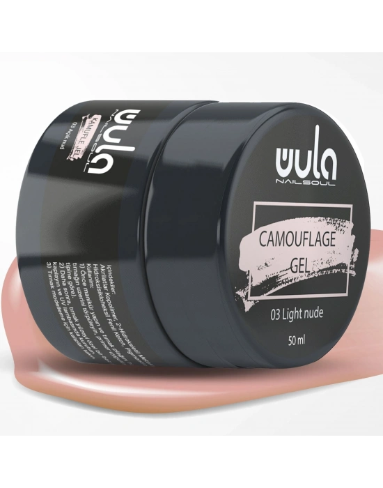 Wula Nailsoul Protez Tırnak Jeli Camouflage 50ml Light Nude 03