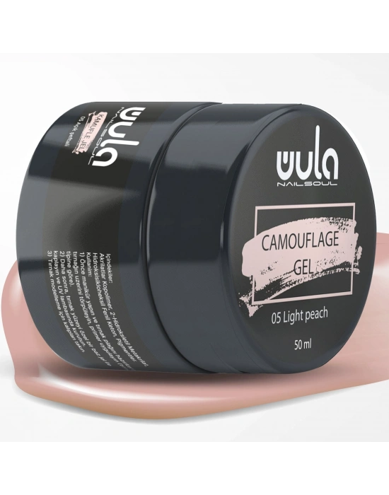 Wula Nailsoul Protez Tırnak Jeli Camouflage 50ml Light Peach 05