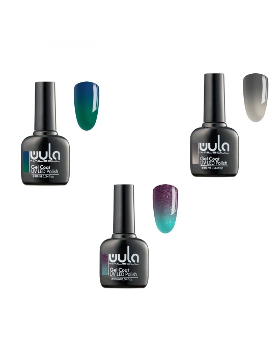 Wula Nailsoul Termo Kalıcı Oje Seti 3 Parça 10 ML (Ton 645 - Ton 646 - Ton 647)