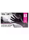 Haspet  Nitril Pudrasız Eldiven Siyah 100lü Small