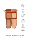 Pastel Bronzer&Highlighter Set Sun Kissed - Bronzlaştırıcı Ve Aydınlatıcı 01 Natural Bronze & Soft Glow 2 x 4.3 g