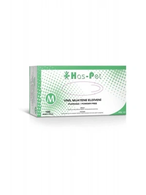 Haspet  Vinil Muayene Eldiveni Pudrasız 100lü Medium