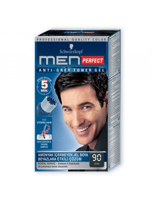 Men Perfect Amonyaksız Jel Saç Boyası - Siyah 90