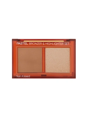 Pastel Bronzer&Highlighter Set Sun Kissed - Bronzlaştırıcı Ve Aydınlatıcı 01 Natural Bronze & Soft Glow 2 x 4.3 g