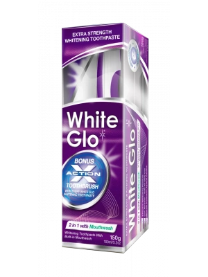 White Glo Profesyonel Ağız Gargarası Ve Diş Macunu Bir Arada Özel Formül