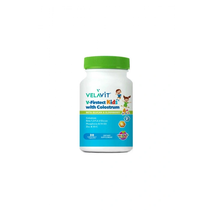V-Firstect Kids With Colostrum 30 Çiğneme Tableti