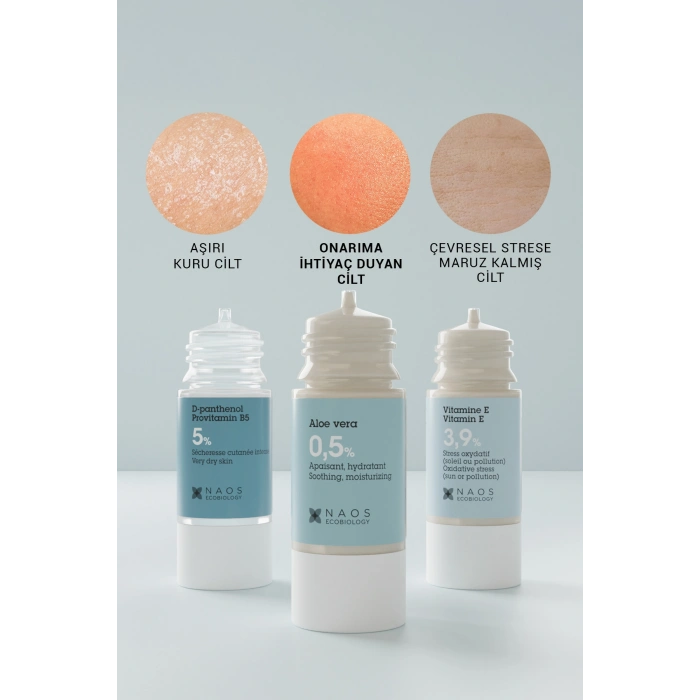 Pure Active Aloe Vera Kuru Ciltler için Nemlendirici Yatıştırıcı Konsantre Bakım Serumu 15ML