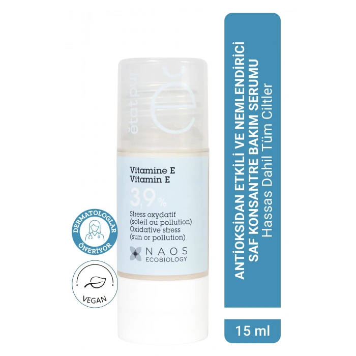 Pure Active E Vitamini Antioksidan Etkili Nemlendirici Cilt Yenileyici Konsantre Bakım Serumu 15ML